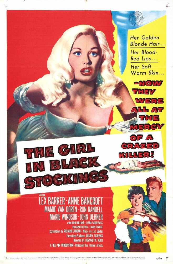 Девушка в чёрных чулках (1957) постер